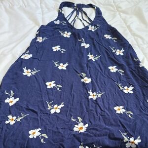 American Eagle Outfitters Navy and White Dress